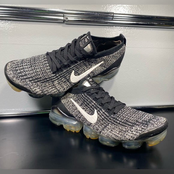 🖤🤍US 10-Nike VaporMax Flyknit 3 "Oreo" Women's Athletic Sneakers AJ6910-001 - Picture 15 of 16